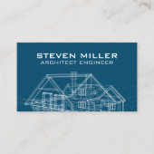 Blue Print Schematics | Architekt Visitenkarte (Vorderseite)