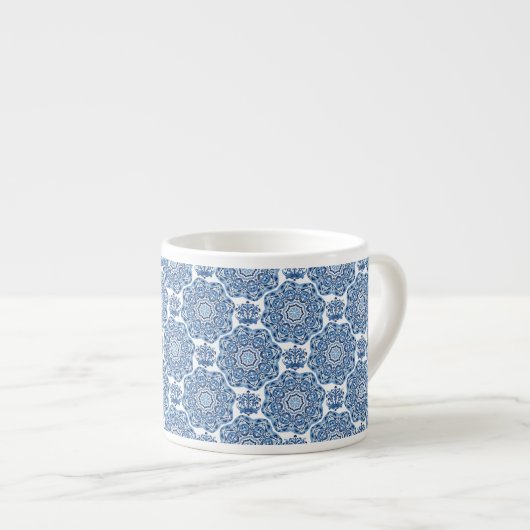 Blue Print Tile Espressotasse (Vorderseite Rechts)