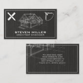 Blue Prints | Architekturwerkzeuge | Bau Visitenkarte (Vorne/Hinten)