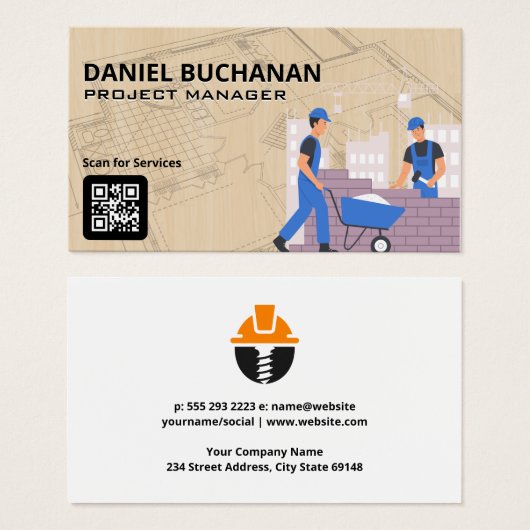 Blue Prints | Blue Collar Workers | Konstruktion (Vorne & Hinten)