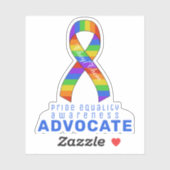 Blue Priour Equality Awareness Vinyl Sticker (Blatt)