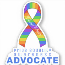 Blue Priour Equality Awareness Vinyl Sticker