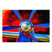 Blue Propeller Fotodruck (Vorne)