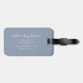 Blue Psalm 91:11 Gesegnetes religiöses Kreuz Gepäckanhänger (Rückseite horizontal)