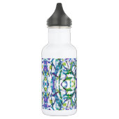 Blue Psychedelic Pattern Trinkflasche (Links)