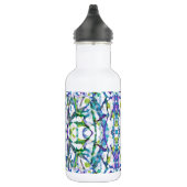 Blue Psychedelic Pattern Trinkflasche (Rechts)