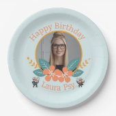 Blue Psychology Editable Photo Frame Dual Freud Ca Pappteller (Vorderseite)