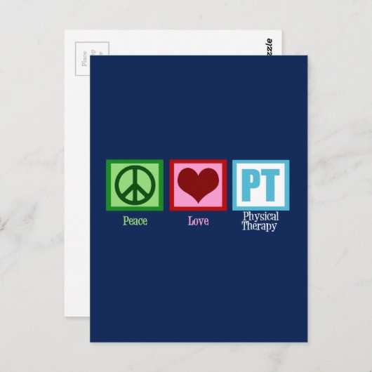 Blue PT Postkarte (Vorne/Hinten)