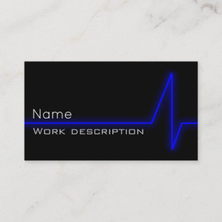 Blue Pulse Business Card Visitenkarte