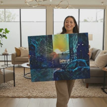 Blue Pulse Detroit Sunset - Electric City Vibes