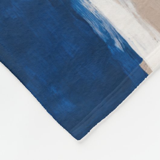 Blue Pulse of Stillness Fleecedecke (Ecke)