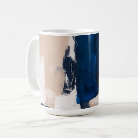 Blue Pulse of Stillness Kaffeetasse (Vorderseite Links)