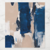 Blue Pulse of Stillness Weinetikett (Einzelnes Label)