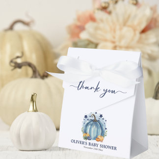 Blue Pumpkin auf dem Weg Fall Boy Baby Dusche Geschenkschachtel