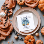 Blue Pumpkin auf dem Weg Junge Duschpapier Serviette