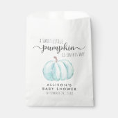 Blue Pumpkin Baby Boy Dusche Danke Geschenktütchen (Vorderseite)