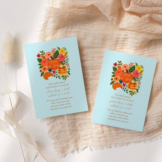 Blue Pumpkin Baby Duschbücher für Babykarten Begleitkarte