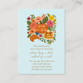 Blue Pumpkin Baby Duschbücher für Babykarten Begleitkarte (Vorderseite)