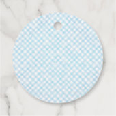 Blue Pumpkin Baby Dusche Danke Geschenkanhänger (Rückseite)