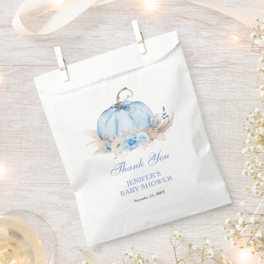 Blue Pumpkin Baby Dusche Geschenktütchen (Ausgeschnitten)