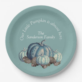 Blue Pumpkin Baby Dusche Pappteller