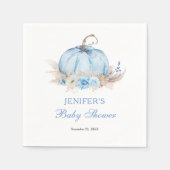 Blue Pumpkin Baby Dusche Serviette (Vorderseite)