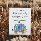 Blue Pumpkin Baby Dusche Wie groß ist Mommy's Bauc Poster