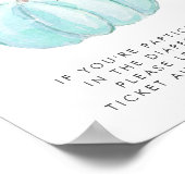 Blue Pumpkin Baby Dusche Windelwanne abziehen Poster (Ecke)