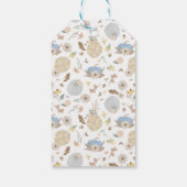 Blue Pumpkin Baby Duschgeschenk Tag Geschenkanhänger (Rückseite)