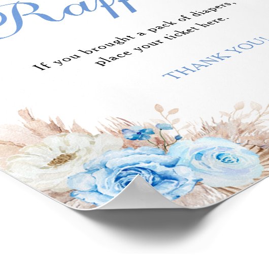 Blue Pumpkin Baby Duschkabine Windelwulstposter Poster (Ecke)