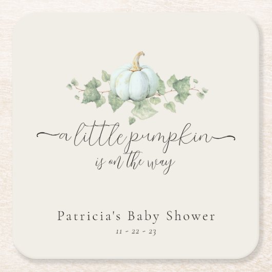 Blue Pumpkin Baby Duschplatz Untersetzer (Vorderseite)