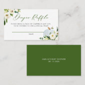 Blue Pumpkin Baby Duwer Game Diaper Raffekarte Visitenkarte (Vorne/Hinten)