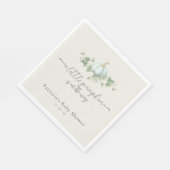 Blue Pumpkin Baby Duwer Gender Neutral Napkins Serviette (Ecke)