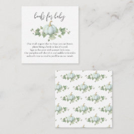 Blue Pumpkin Baby Showbuchkarten Begleitkarte