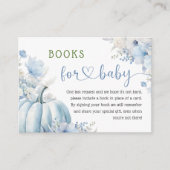Blue Pumpkin Baby Shower Boom Fall Books for Baby Begleitkarte (Vorderseite)