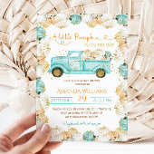 Blue Pumpkin Boy Baby Dusche Einladung