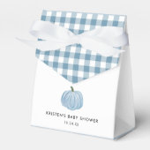 Blue Pumpkin Boy Baby Dusche Geschenkschachtel (Vorderseite)