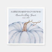 Blue Pumpkin Boy Baby Dusche Serviette (Vorderseite)