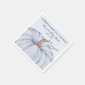 Blue Pumpkin Boy Baby Dusche Serviette (Ecke)