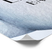 Blue Pumpkin Boy Baby Dusche Willkommen Poster (Ecke)