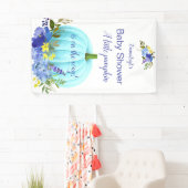 Blue Pumpkin Custom Baby Dusche Banner (Insitu)