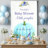 Blue Pumpkin Custom Baby Dusche Banner