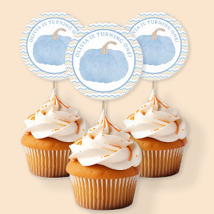 Blue Pumpkin Erstgeburtstag Stickers