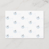 Blue Pumpkin Es ist eine junge, moderne Fall Baby  Begleitkarte (Rückseite)