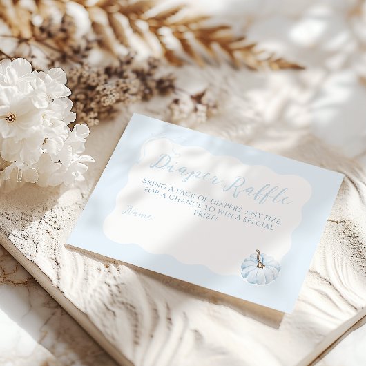 Blue Pumpkin Es ist eine junge, moderne Fall Baby  Begleitkarte