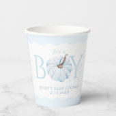 Blue Pumpkin Es ist eine junge, moderne Fall Baby Pappbecher (Vorderseite)