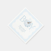 Blue Pumpkin Es ist eine junge, moderne Fall Baby Serviette (Ecke)