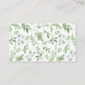 Blue Pumpkin Fall Babydusche Windeln Raffle Game Begleitkarte (Rückseite)