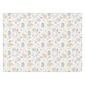 Blue Pumpkin Fall Floral Tableclout Tischdecke (Vorderseite (Horizontal))