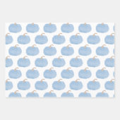 Blue Pumpkin Fall Geschenkpapier Set (Vorderseite 3)